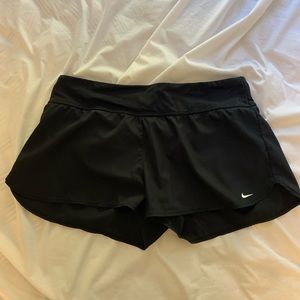 black nike running/athletic shorts